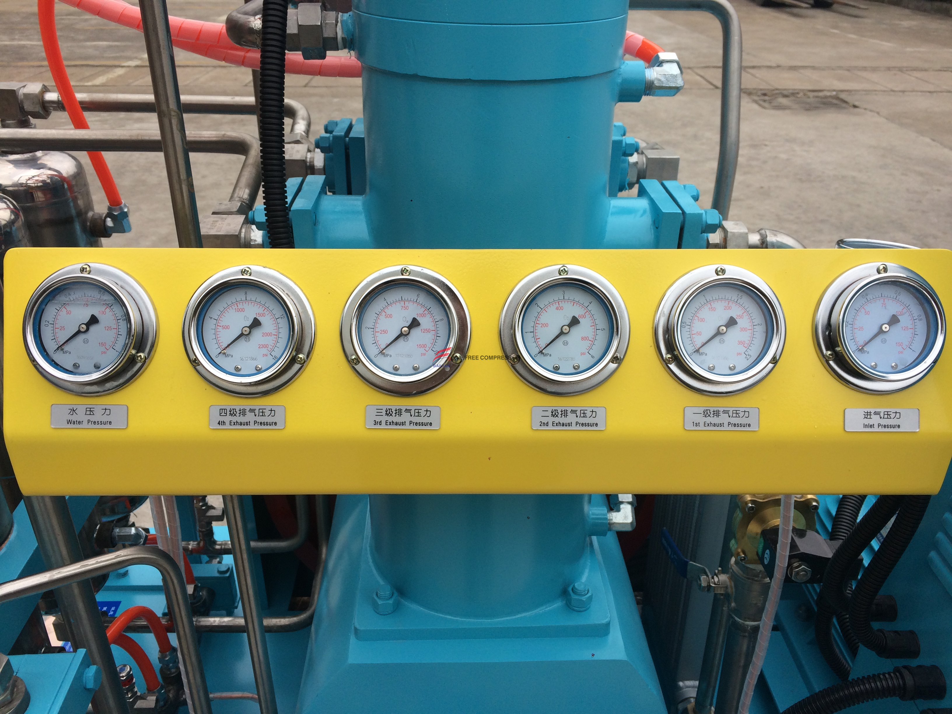 Fornecedor de compressor de oxigênio puro alternativo industrial sem óleo 40m3