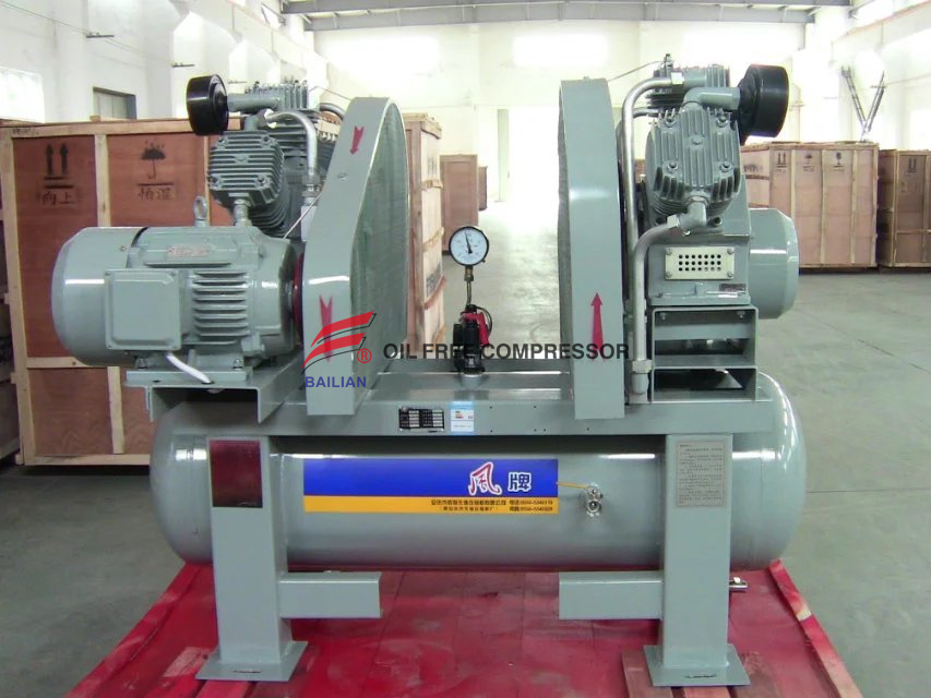 tipo industrial livre pistão do óleo do alimento resistente compressor de ar
