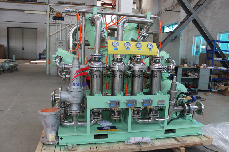 Compressor de oxigênio alternativo de baixa pressão isento de óleo