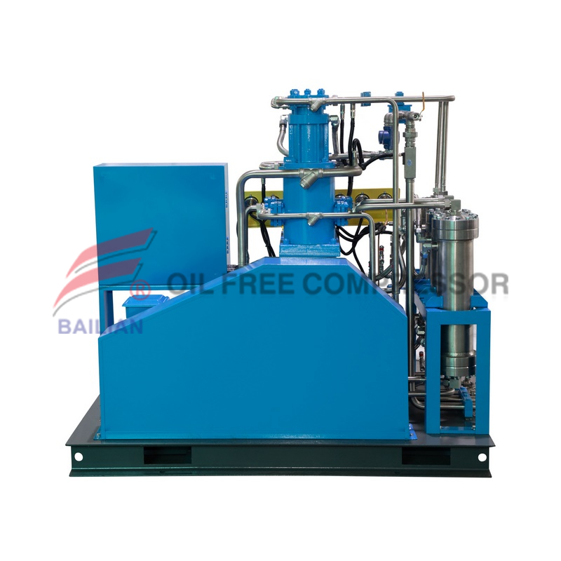 60nm3 compressor de argônio livre de óleo de 150 bar