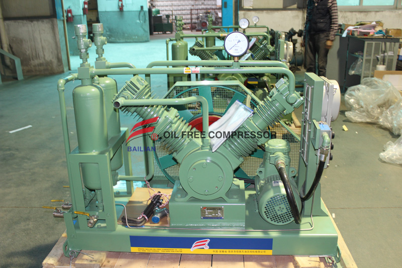 Compressor de hidrogênio livre de óleo de baixa pressão 20NM3 40bar